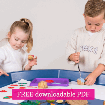 gif of open ended play with loose parts activities