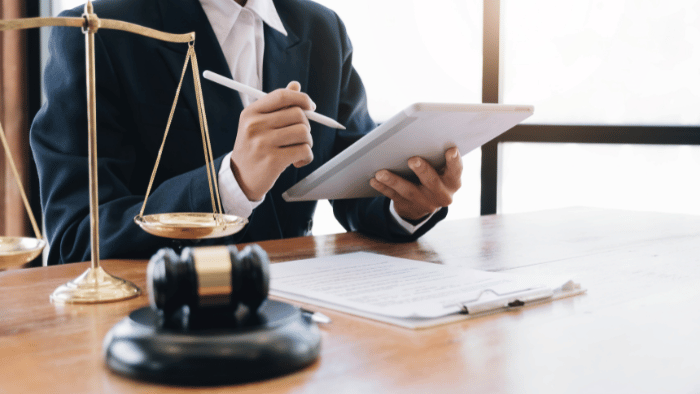 lawyer doing work