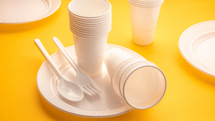 disposable cups and plates