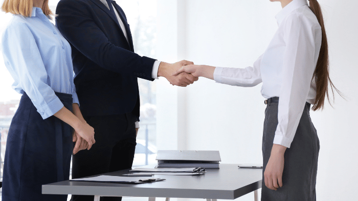 shaking hands