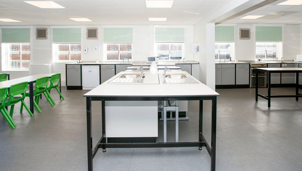 High school lab room