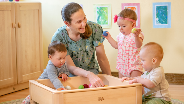 Playing with toddlers