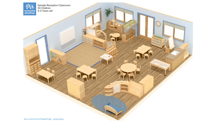 Reception classroom for 30