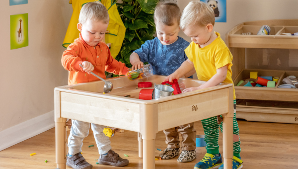 Children playing in sand box
