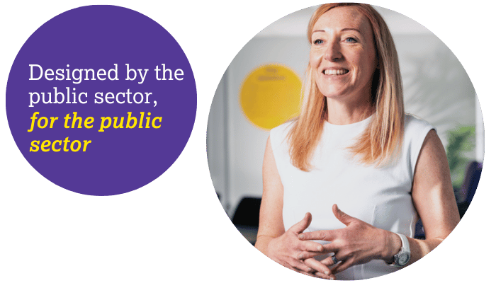 designed by the public sector, for the public sector