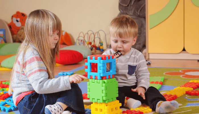 Nursery children playing