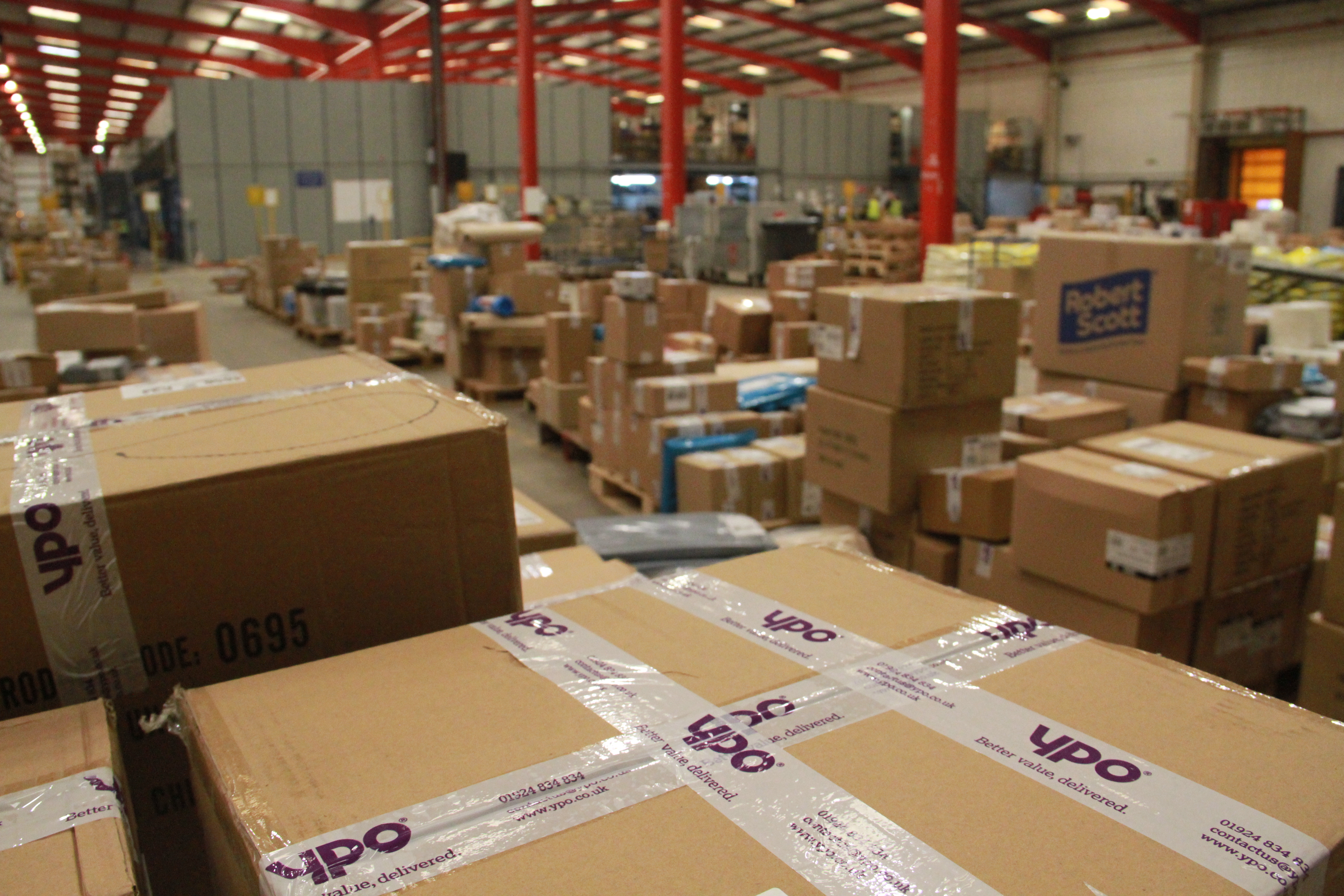 YPO warehouse boxes
