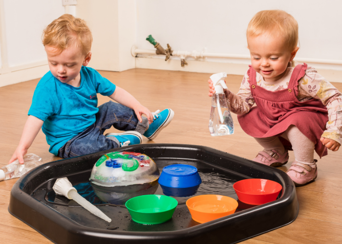 Children working on activity
