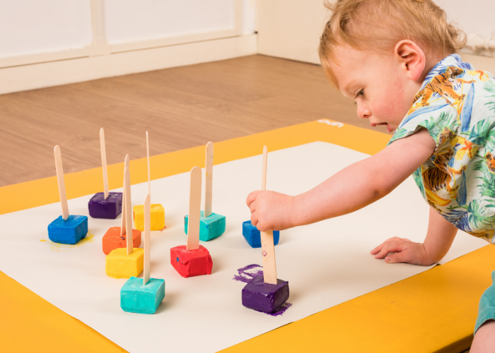 Children working on activity