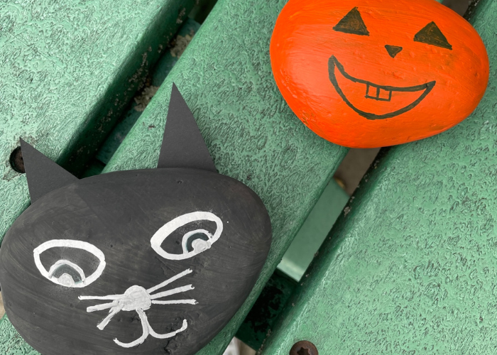 Pebble buddies Halloween craft
