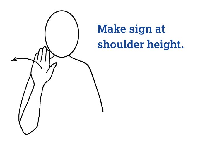 Makaton sign for hello