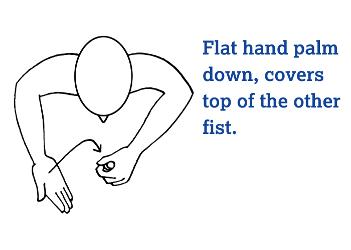 Makaton sign for more