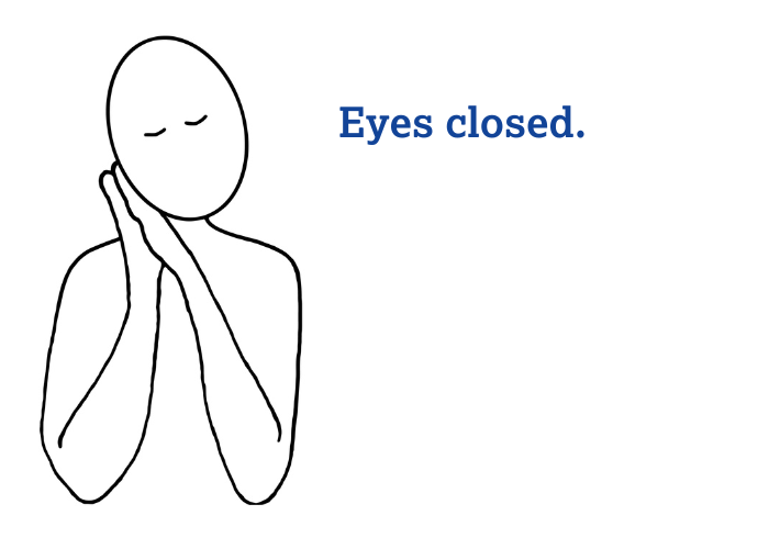 Makaton sign for to sleep