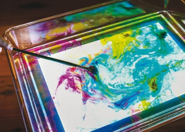ink marbling station
