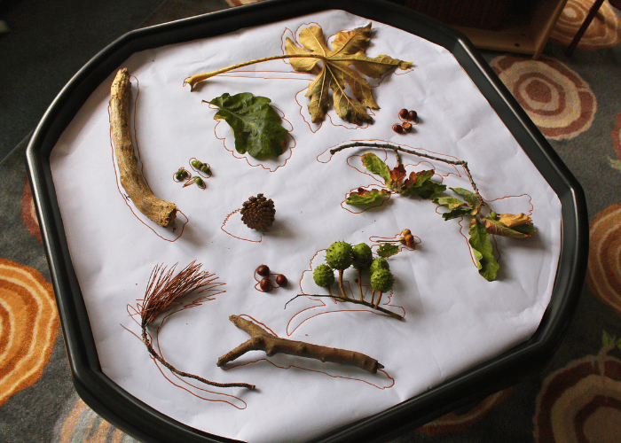 Autumn Materials Puzzle Tuff Tray
