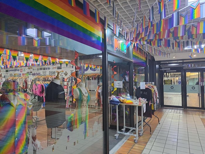 Wakefield pride shop in The Ridings Shopping Centre