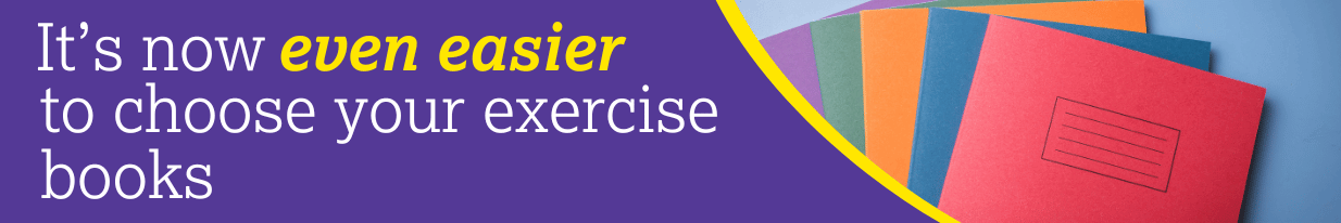 It's now even easier to choose your exercise books