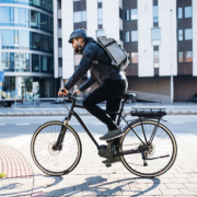 Man riding a bicycle 