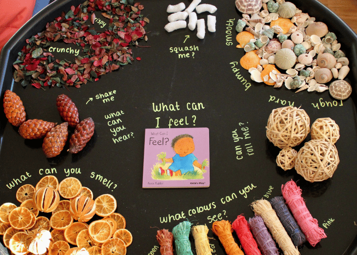 Sensory tuff tray