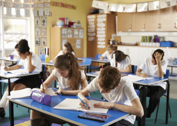 Children in a classroom