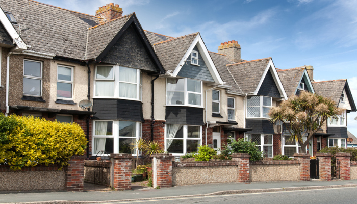 Row of social housing