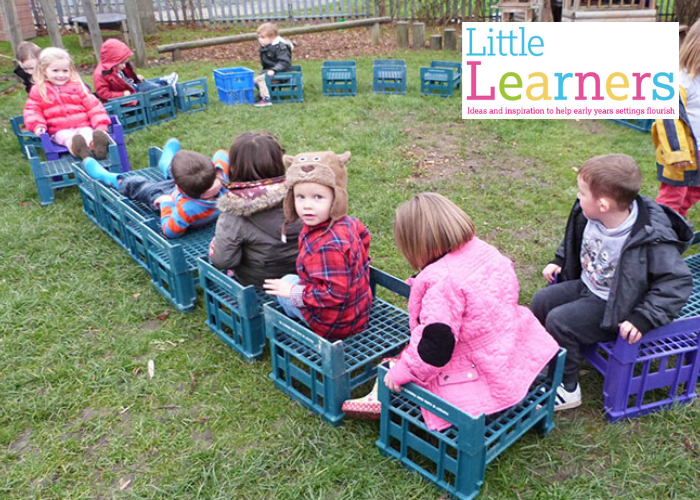 Outdoor crate activity