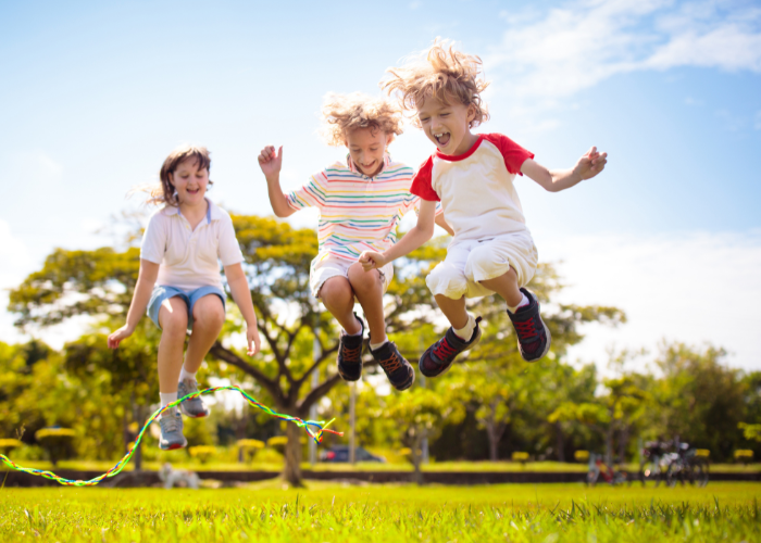 Children playing outside